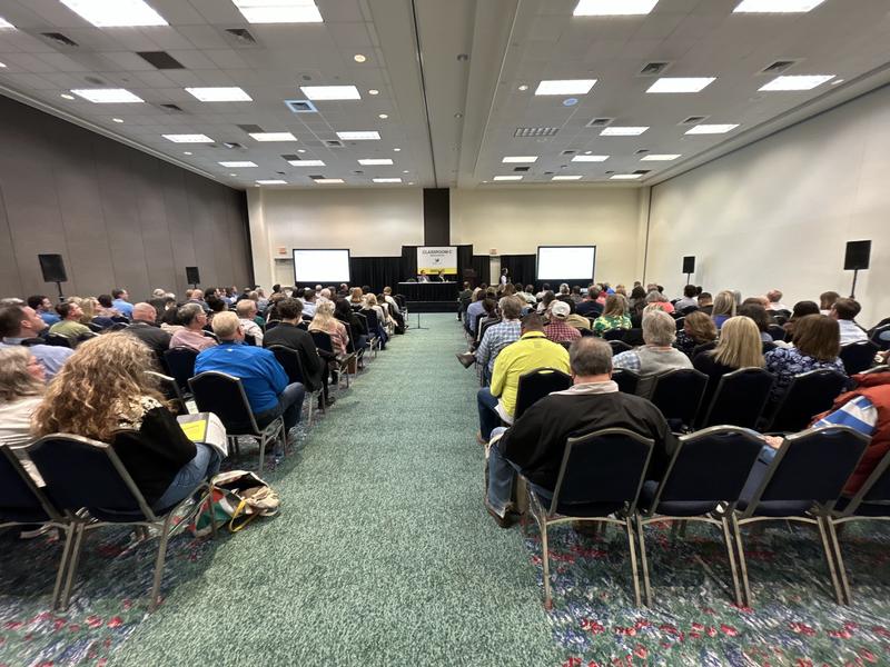 Visitors at the 2023 Texas Conference of the American Society of Landscape Architects.