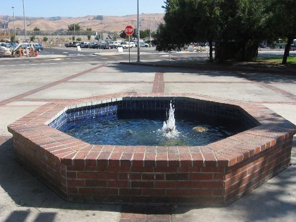 A city fountain.